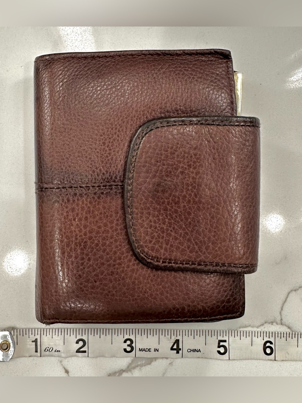 VTG Buxton Leather Wallet w/ Kiss-Lock Coin Purse - VGVC - Picture 15 of 17